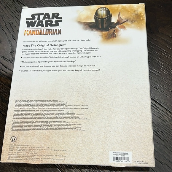 🆕 Wet Brush Detangling Bundle - Star Wars Mandalorian - Picture 3 of 4